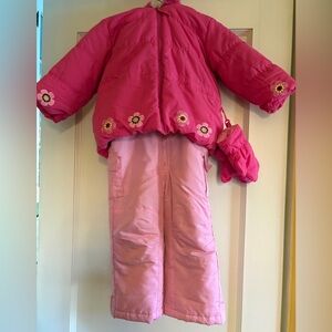 Rothschild Girls' Ski Jacket and Snowbib Snowsuit Set